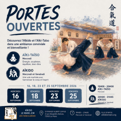Portes ouvertes : découvrez l’Aïkido et l’Aïki-Taïso au Mans